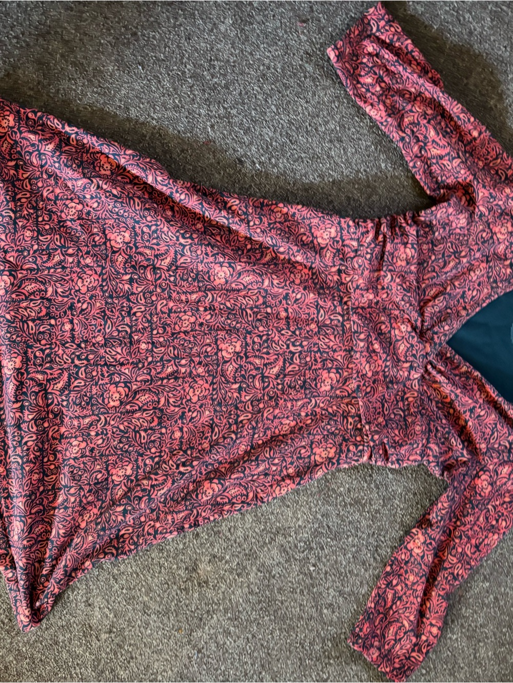 Patagonia Pink Floral Long Sleeve Wrap Dress